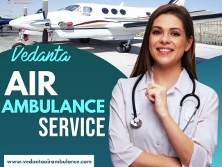 Vedanta Air Ambulance Service in Jodhpur with All Emergency Medical Equipment