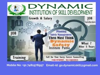 Obtain The Best Industrial Safety Management Course in Patna By DISD