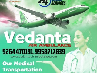 Vedanta Air Ambulance Service in Kanpur with Most Advanced Medical Facilities