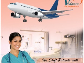 Vedanta Air Ambulance Service in Raigarh with All Medical Facilities for the Patients