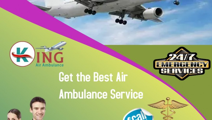 hire-air-ambulance-in-siliguri-by-king-with-a-highly-skilled-medical-panel-big-0