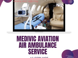 Hire Air Ambulance Service in Dibrugarh by Medivic Aviation