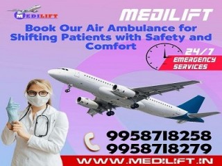 Use the Significant ICU Air Ambulance From Ranchi Charge via Medilift