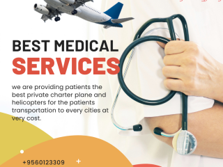 Air Ambulance Service in Bagdogra, West Bengal by Medivic Aviation| Provides Well- Trained Medical Staffs