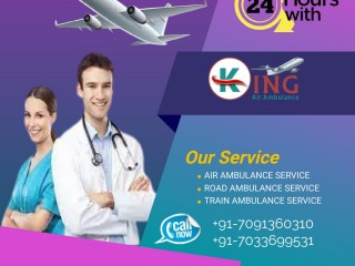 Hire Air Ambulance in Dimapur by King with Efficient Medical Panel