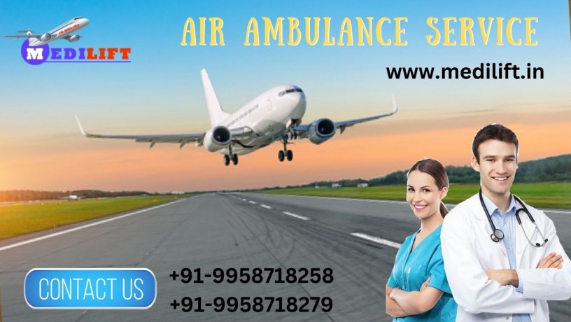 book-air-ambulance-in-lucknow-by-medilift-with-top-medical-capability-big-0