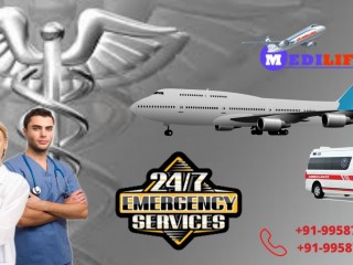 Hire Air Ambulance Services in Bhopal by Medilift with Paramedical Crew