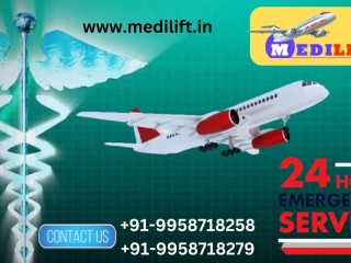 Book Air Ambulance Services in Nagpur by Medilift with Veteran Medical Care Team