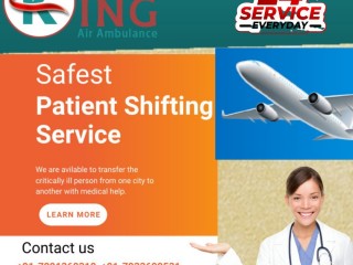 Non Complicated Patient Shifting by King Air Ambulance Service in Delhi