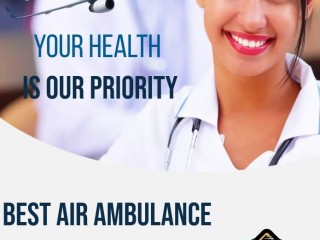 Avail Air Ambulance Services in Guwahati by King with Superfast and Protected