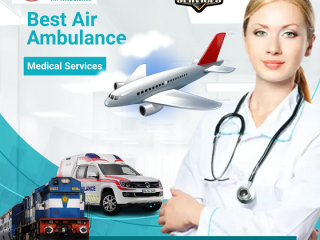 Take Air Ambulance Services in Dibrugarh by King with Critical Advanced Life Support