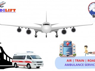 Pick Medilift Air Ambulance from Guwahati with Superlative ICU Setup