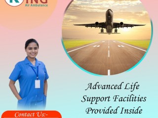 Hire Air Ambulance in Raipur by King with Superiority Medical Crew
