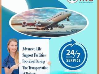 Avail Air Ambulance in Bagdogra by King with Superior Life Support Tools