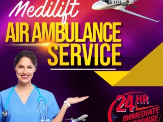 Get the High-Quality Medical Air Ambulance in Chandigarh with Advanced Medical by Medilift