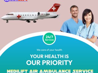 Get Relocated to Your Desired Medical Center with Medilift Air Ambulance in Coimbatore