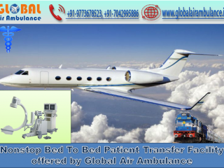 Use Advanced Cardiac Setup for Patient Transport by Global Air Ambulance Service in Kolkata