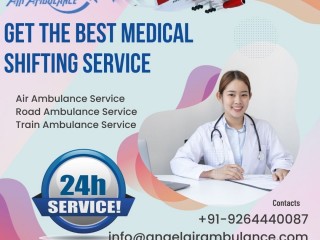 Select the Finest Emergency Air and Train Ambulance in Muzaffarpur by Angel