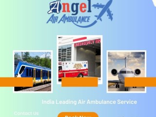 Quickest Air and Train Ambulance Service in Jabalpur by Angel at anytime