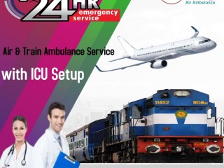 King Train Ambulance in Ranchi with a Highly Professional Healthcare Team