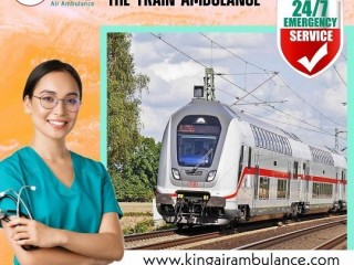 King Train Ambulance in Jamshedpur with Life Support Medical Facility
