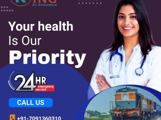 King Train Ambulance Service in Kolkata with Advanced Life Support Medical Tools