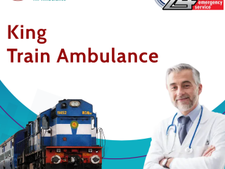 King Train Ambulance in Kolkata  with Advanced Life-Saving Medical Tools