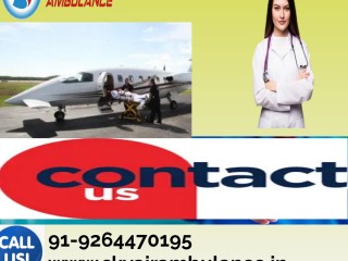Pick Safe and Secure Air Ambulance from Indore to Delhi with Life Saving Equipment