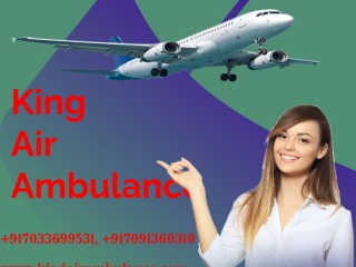 Hire High-Class Air Ambulance Service in Dibrugarh by King with Superior Medical Facilities