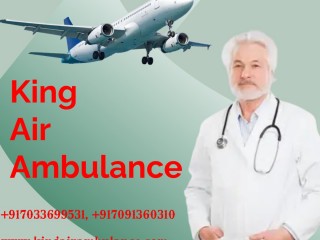 Select Superior Air Ambulance Service in Siliguri by King with Skillful Medical Staff