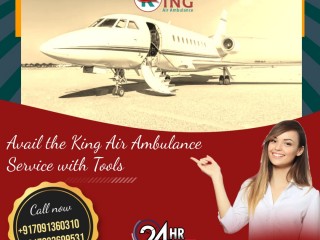 Acquire Air Ambulance Service in Kolkata by King with Advanced life-Support Tools