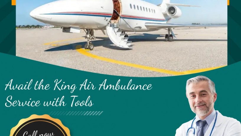 gain-air-ambulance-service-in-raipur-by-king-with-helpful-remedial-crew-big-0