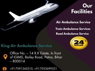 Avail Air Ambulance Service in Chandigarh by King with Top-Notch Medical Amenities