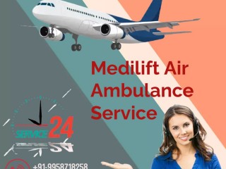 Avail Advanced Air Ambulance Service from Patna to Mumbai by Medilift with any Serious Situation