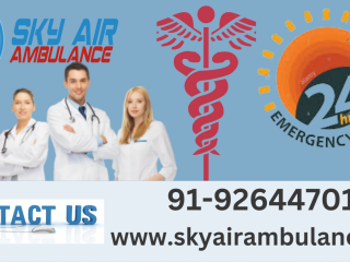 24- Hour Medical care Air Ambulance from Jammu by Sky Air