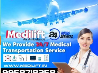 Use Air Ambulance Services from Patna to Chennai by Medilift with Specialized Medical Team