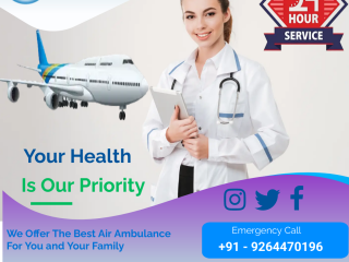 Safe and Comfortable Air Ambulance from Bilaspur by Sky Air