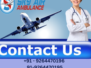 Sky Air Ambulance from Visakhapatnam with Best Medical Gadgets
