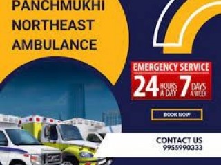 Panchmukhi Noth East Ambulance Service in Cherrapunjee with full medical medical treatment