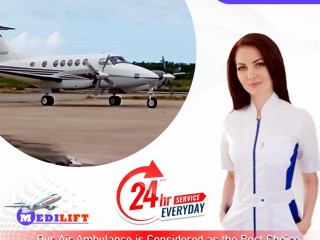 Select Air Ambulance Services in Ranchi by Medilift with Safest Medical Transport