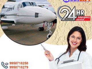 Pick Air Ambulance Service in Kolkata by Medilift with Certified Medical Squad