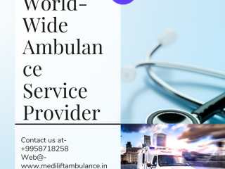 Hire Medilift Road Ambulance Service in Kankarbagh at the Lowest Price