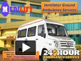 Charter Medilift Ambulance Service in Boring Road at an Affordable Price