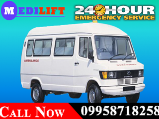 Hi-tech Road Ambulance in Ranchi by Medilift at an Economical Cost