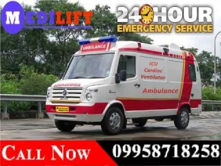 Medilift Road Ambulance in Patna with Complete Medical Supervision at Low Cost