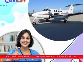 Gain Air Ambulance from Guwahati by Medilift with World-Class Bed-to-Bed Facilities