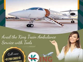 King Air Ambulance Service in Guwahati with Emergency Rescue Medical Crew