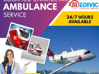 Medivic Aviation Air Ambulance Services in Varanasi with Well-Experienced Medical Team