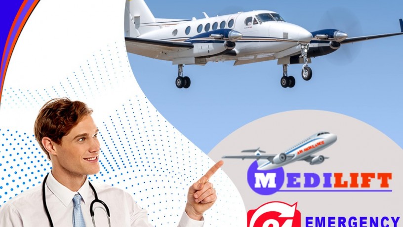 pick-air-ambulance-services-in-kolkata-by-medilift-with-a-highly-accomplished-medical-team-of-doctors-big-0