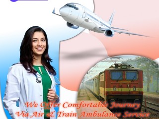 Medilift Train Ambulance in Guwahati with a Highly Specialized Medical Team